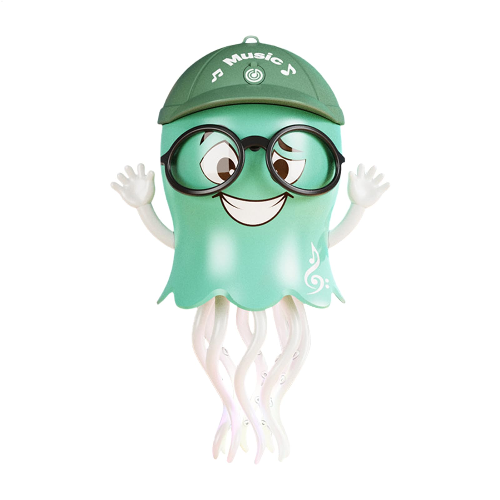 Qidures ダンシングイカのおもちゃ - 光と音楽付きセンサリーゲーム,スマート障害物回避 踊る音楽イカ玩具 - スプレーデザイン 子供誕生日パーティー家庭保育園学校旅行ビーチ用